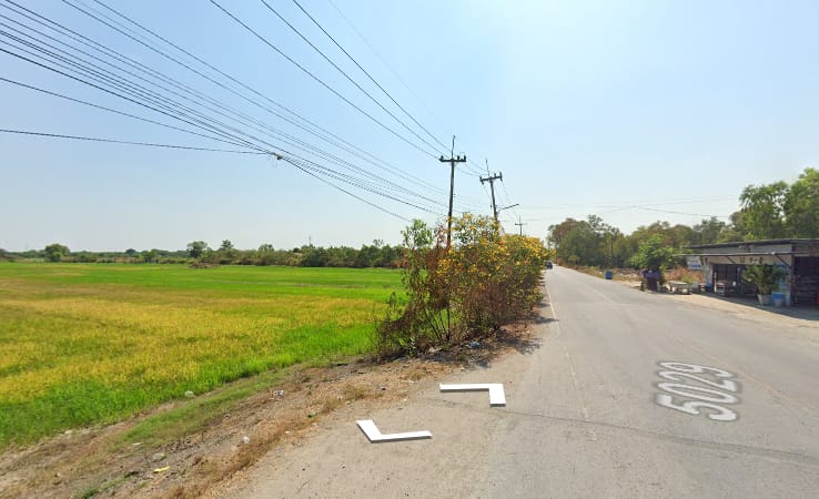 ที่ดินเปล่า ทำเลดี ติดถนน5029 เมืองปทุมฯ 10-1-61
