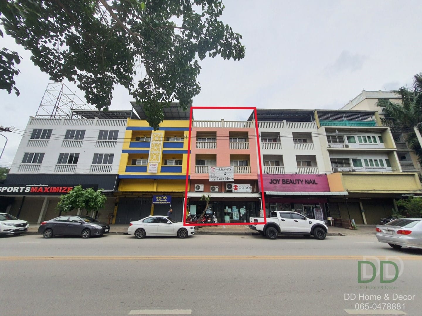 DD#0116 ขายอาคารพาณิชย์ 2 คูหา 3 ชั้นครึ่ง แจ่งศรีภูมิ เชียงใหม่