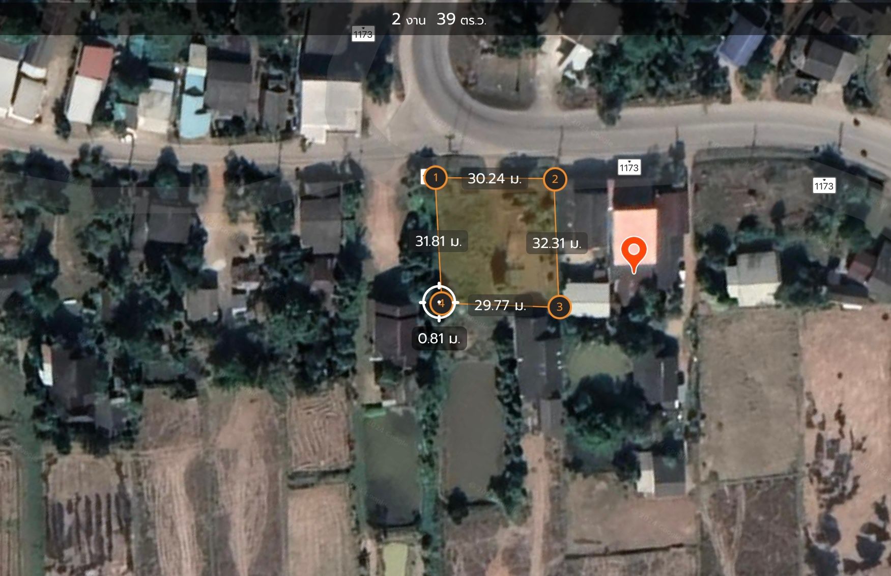 ขายที่ดินติดทางหลวงใกล้สถานที่ก่อสร้างรถไฟเชียงราย