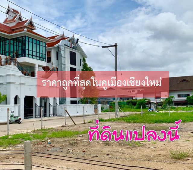 ขายที่ดินเชียงใหม่ ที่ดินสวย 291 วา ในคูเมืองเชียงใหม่ ราคาถูกที่สุด 0-2-91