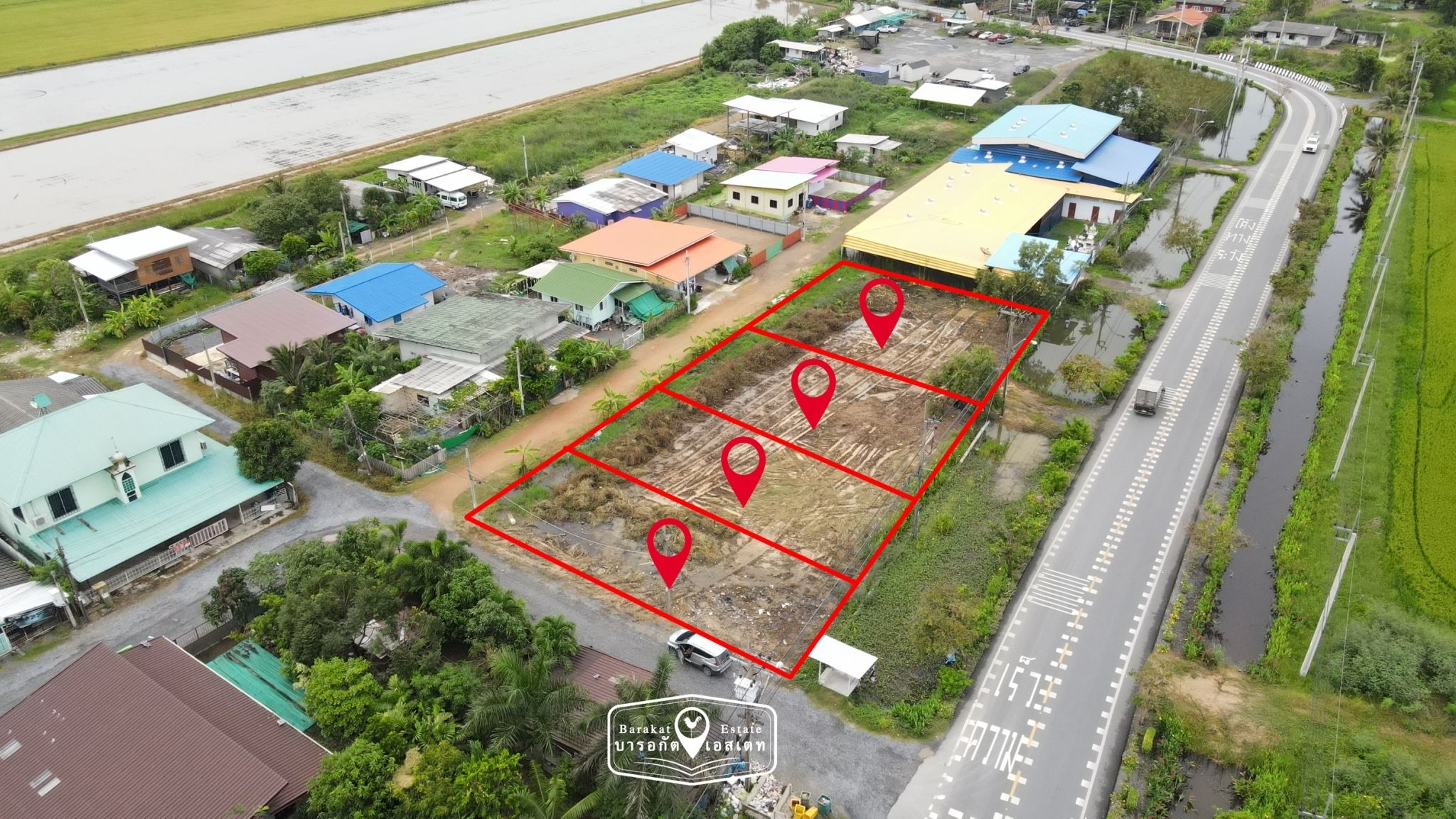 ขายด่วนแปลงเล็ก ติดถนนใหญ่ แหล่งชุมชน มีสาธารณูโภคน้ำประปาไฟฟ้าเข้าถึง