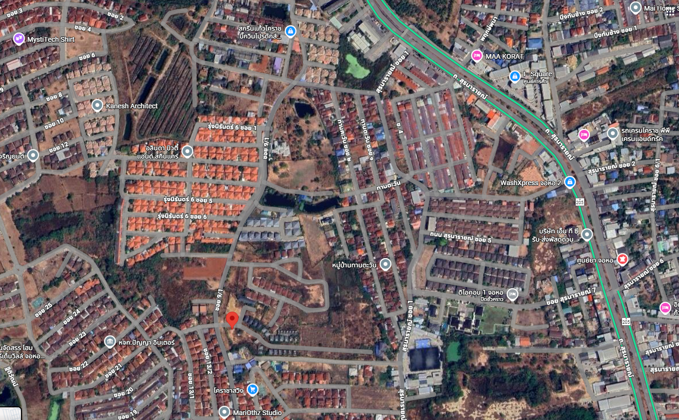 ขายที่ดินนครราชสีมา อำเภอเมือง ทำเลสวย ใกล้แยกสำนักงานขนส่งจอหอ 20-1-68.7 ไร่.