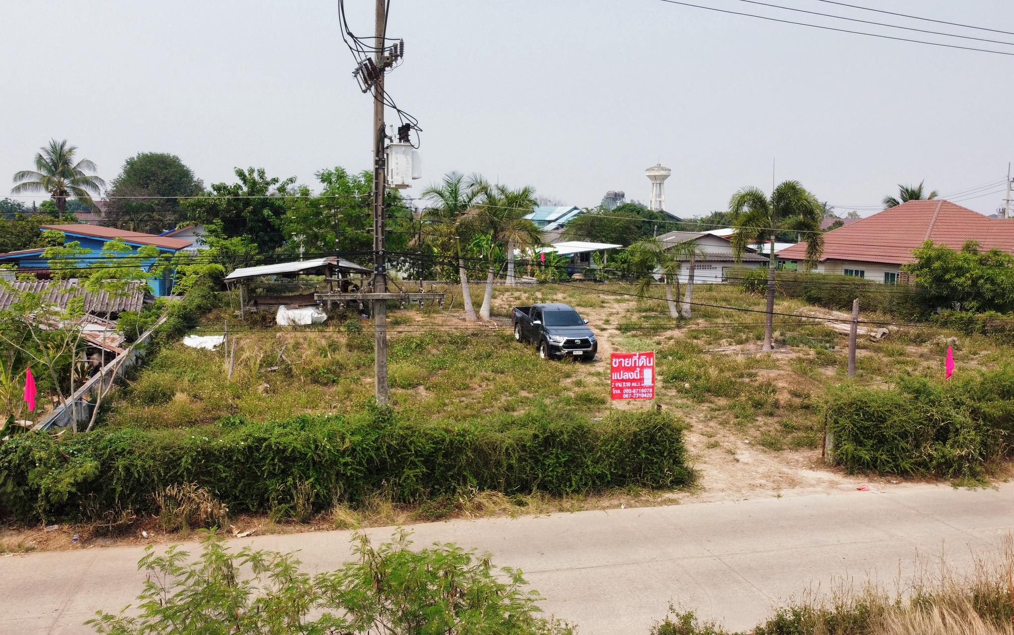 ขายที่ดินถมและก่อกำแพงแล้ว ใกล้ตลาดห้วยสัก อ.เมือง จ.เชียงราย