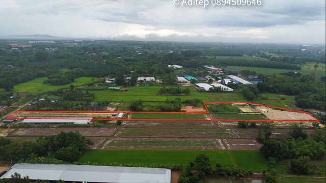ขายที่ดินชลบุรี อำเภอพนัสนิคม โฉนดเกือบ 9 ไร่ ที่ถมแล้ว ติดทางสาธารนะ ใกล้ทางหลวง 331