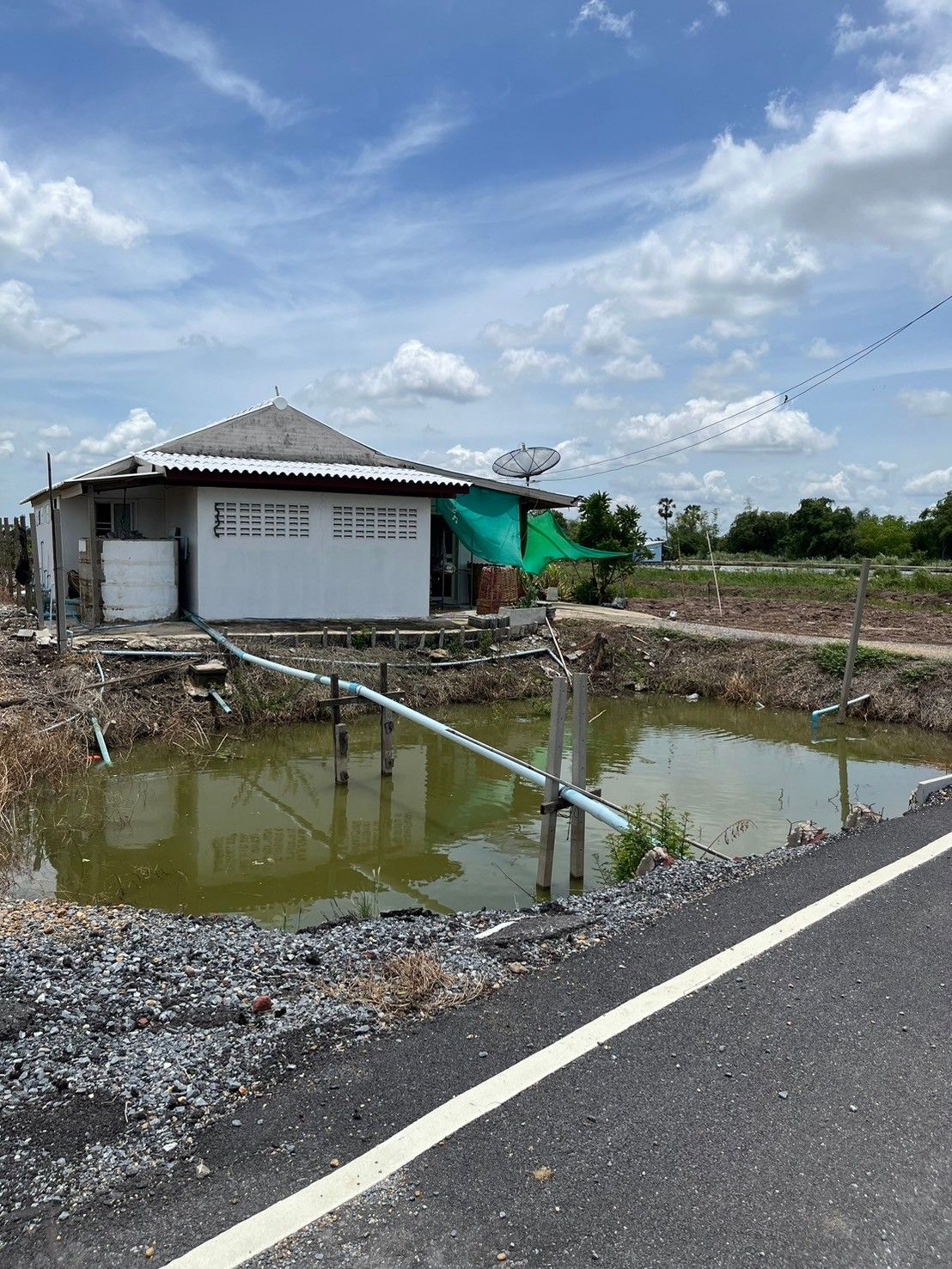 เจ้าของขายเอง บ้านพร้อมที่ 2 ไร่ กำแพงแสน นครปฐม ถนนลาดยาง น้ำไฟพร้อม มีคลองชล