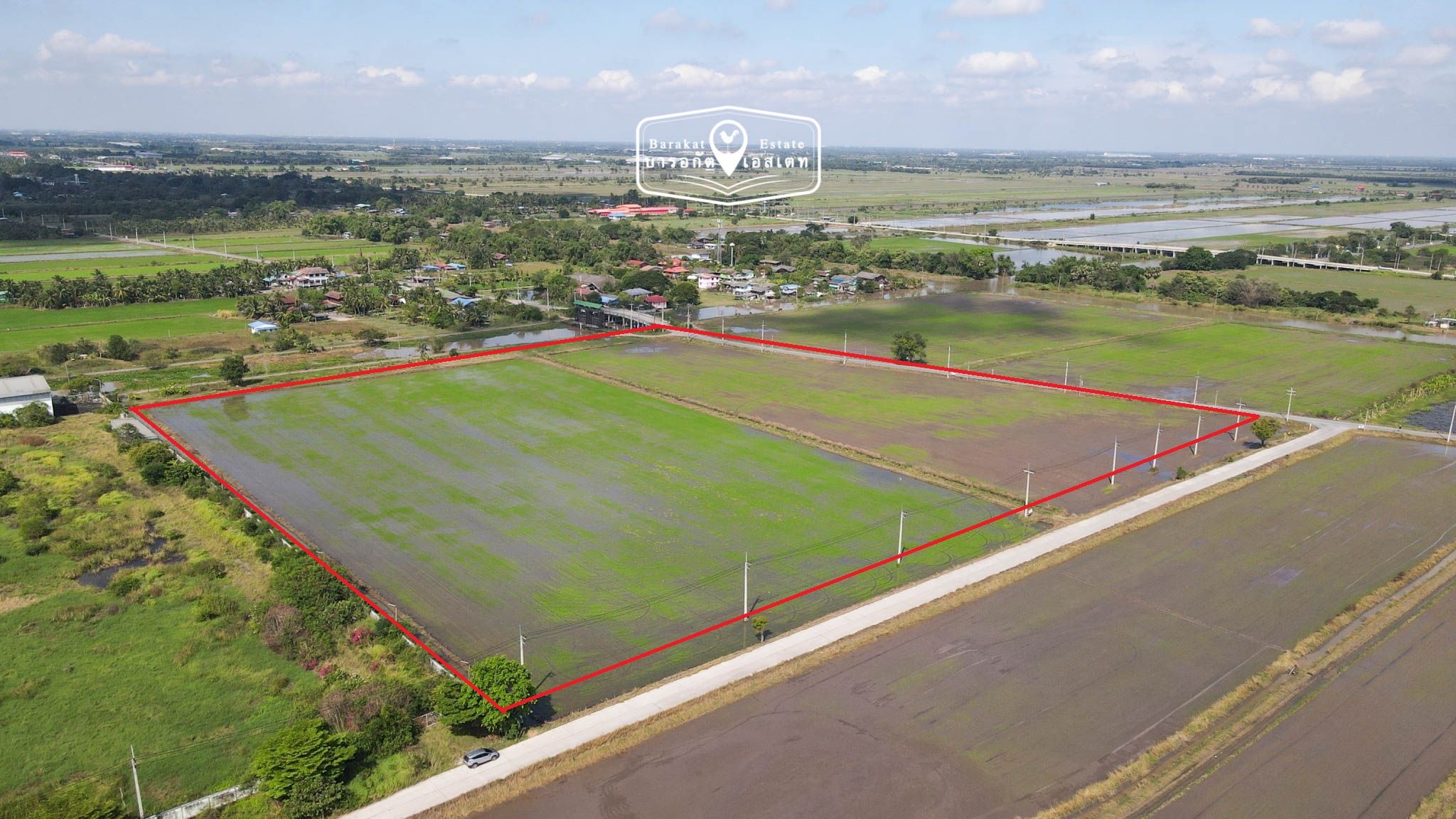 ขายด่วน ที่สวยติดถนน 3 ด้าน จังหวัดฉะเชิงเทรา