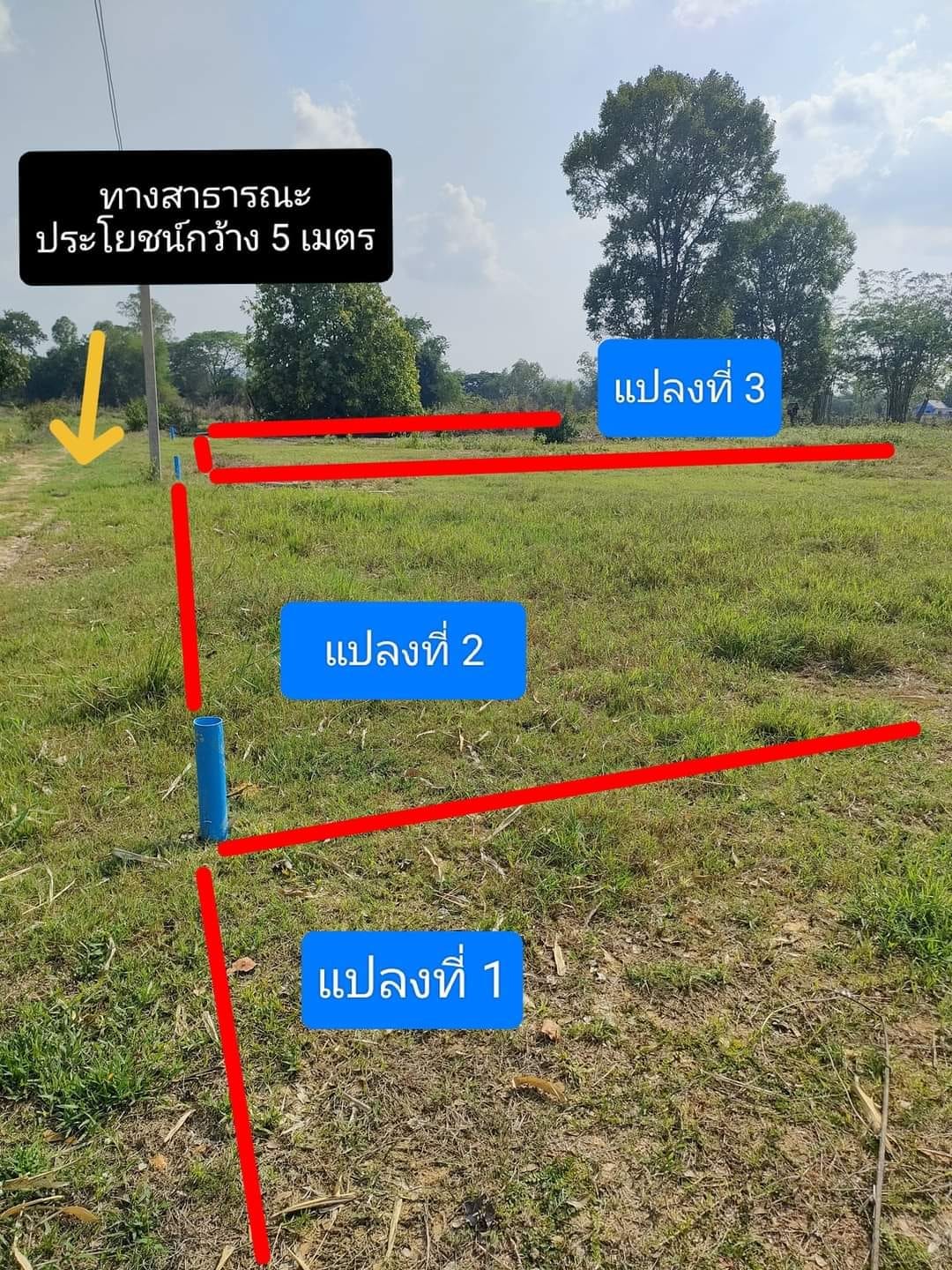 ขายที่ดินจัดล๊อคบ้านพังขว้าง ห่างราชภัฎสกลนคร 5 กม.