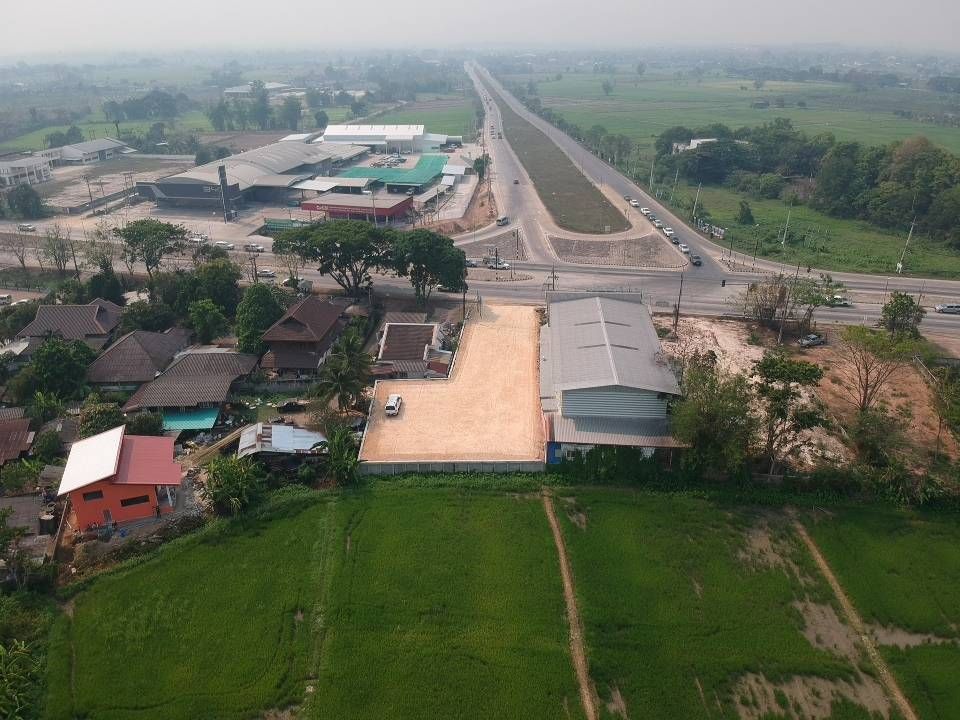 ขายที่ดินเชียงราย ติดถนนพหลโยธิน ระหว่างวัดร่องขุ่น กับ ตัวเมืองเชียงราย 0-2-33.9ไร่