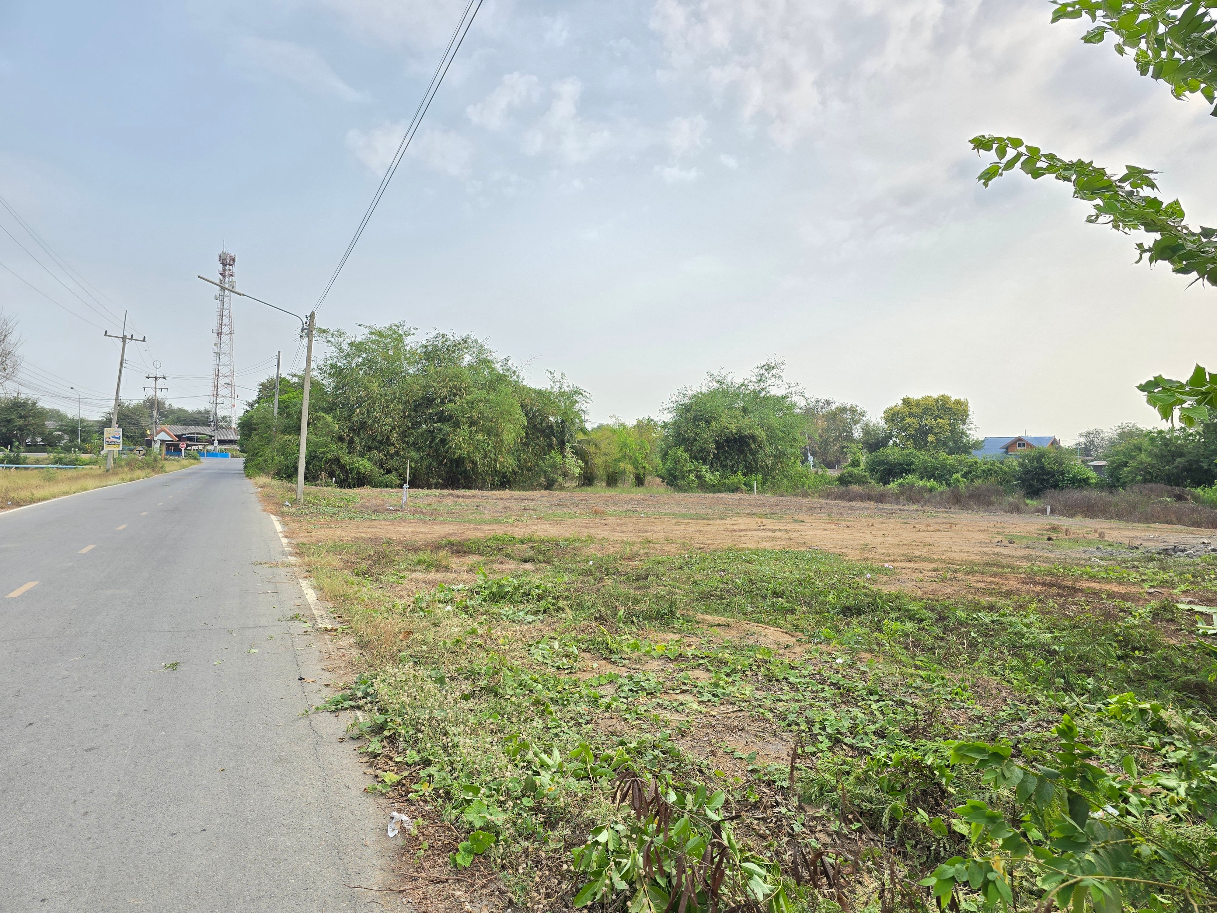 ขายที่ดินติดถนนพื้นที่เจริญ น้ำไฟครบ น้ำไม่ท่วม