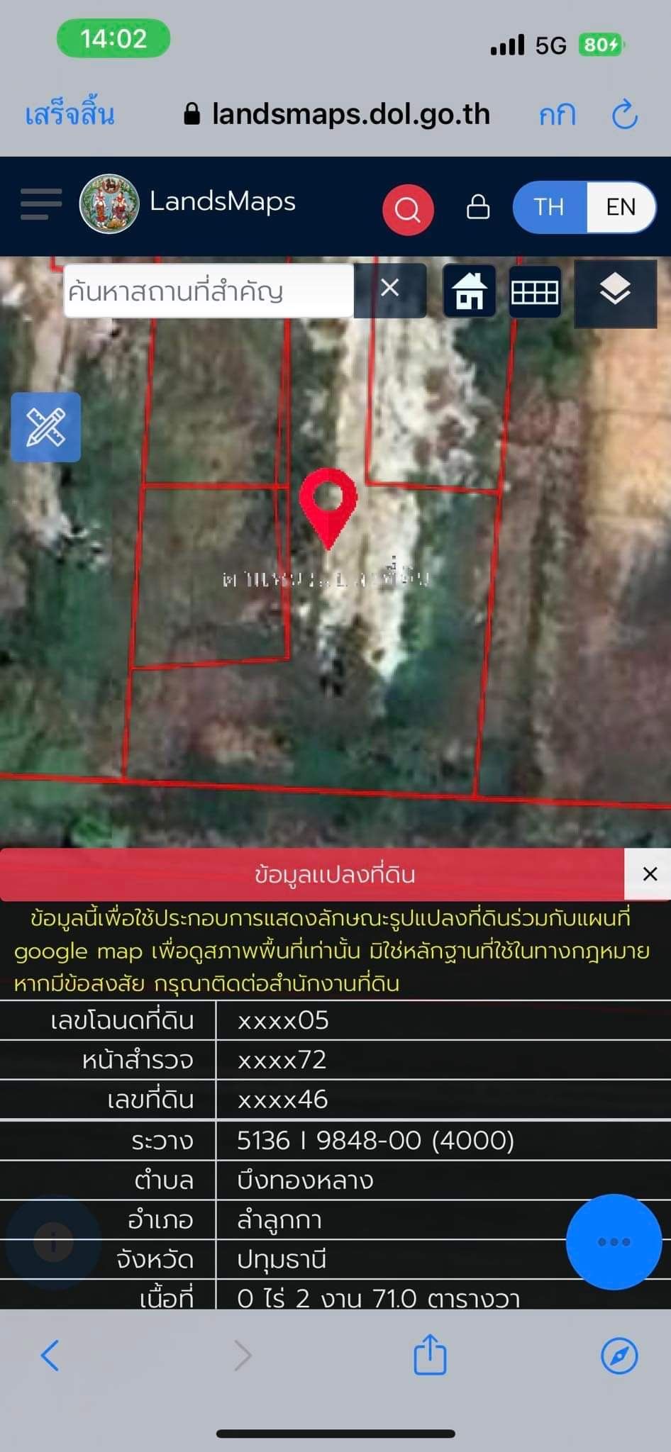 ขายที่ดินปทุมธานี ใกล้ชุมชน เดินทางสะดวก คลอง11 ลำลูกกา