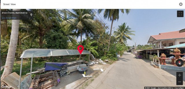 ที่ดินสวนมะพร้าวใกล้แม่น้ำแม่กลอง-อัมพวา สมุทรสงคราม 1-3-80