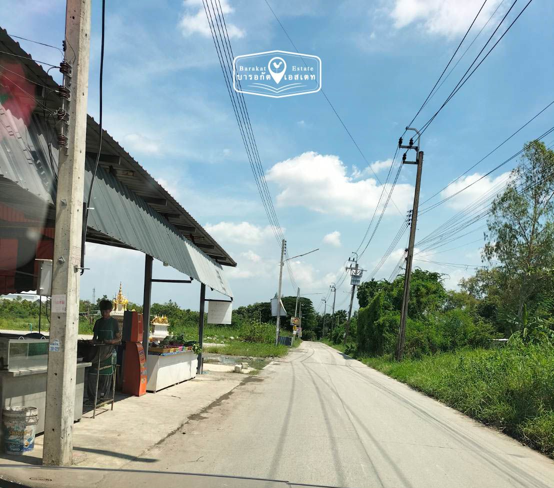 ที่ดินสวยๆ หน้ากว้างยาวติดถนนคอนกรีตทำเลดี ถนนหทัยราษฎร์  ทำเล เศรษฐกิจเขตคลองสามวา จังหวัดกรุงเทพฯ