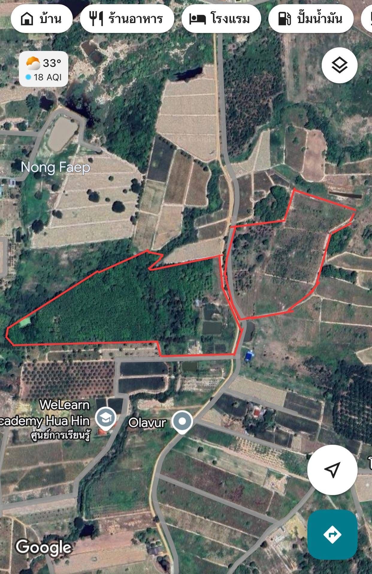 ขายที่ดินประจวบฯ ที่ดินแปลงใหญ่ ใกล้เมืองหัวหิน ที่ดิน น.ส.3ก