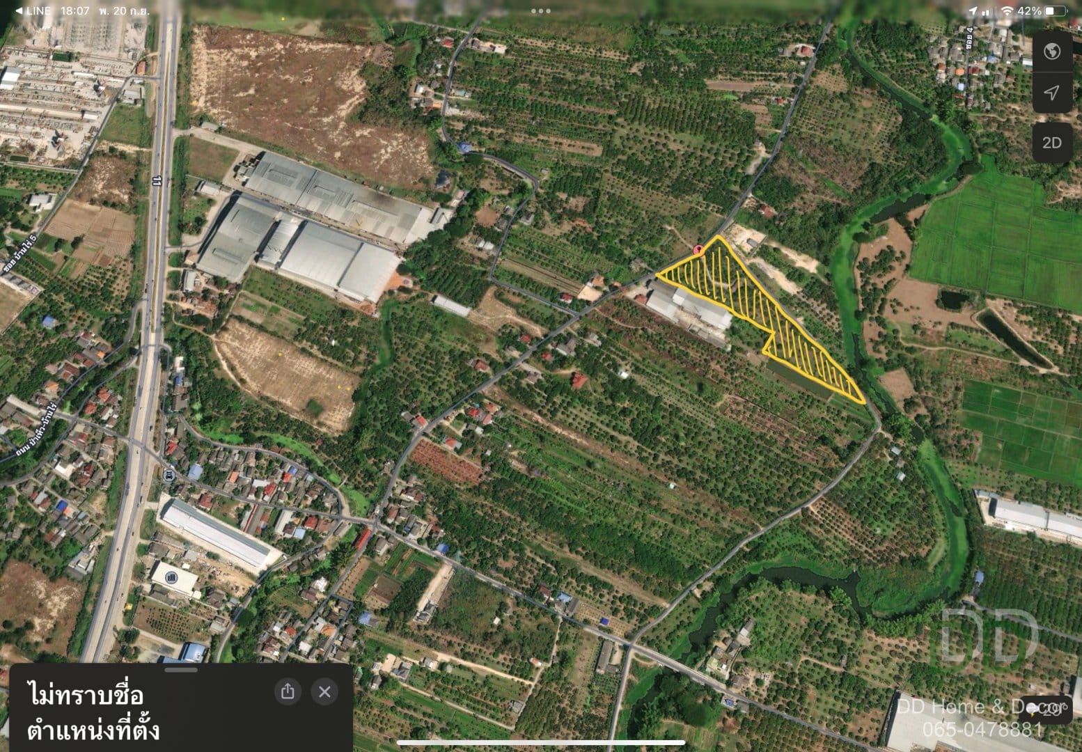 DD#0097 ขายที่ดินเปล่ากำลังถม 10ไร่-2งาน-48ตร.วา มีสวนลำไย ต.อุโมงค์ ลำพูน ใกล้ลำน้ำแม่กวง
