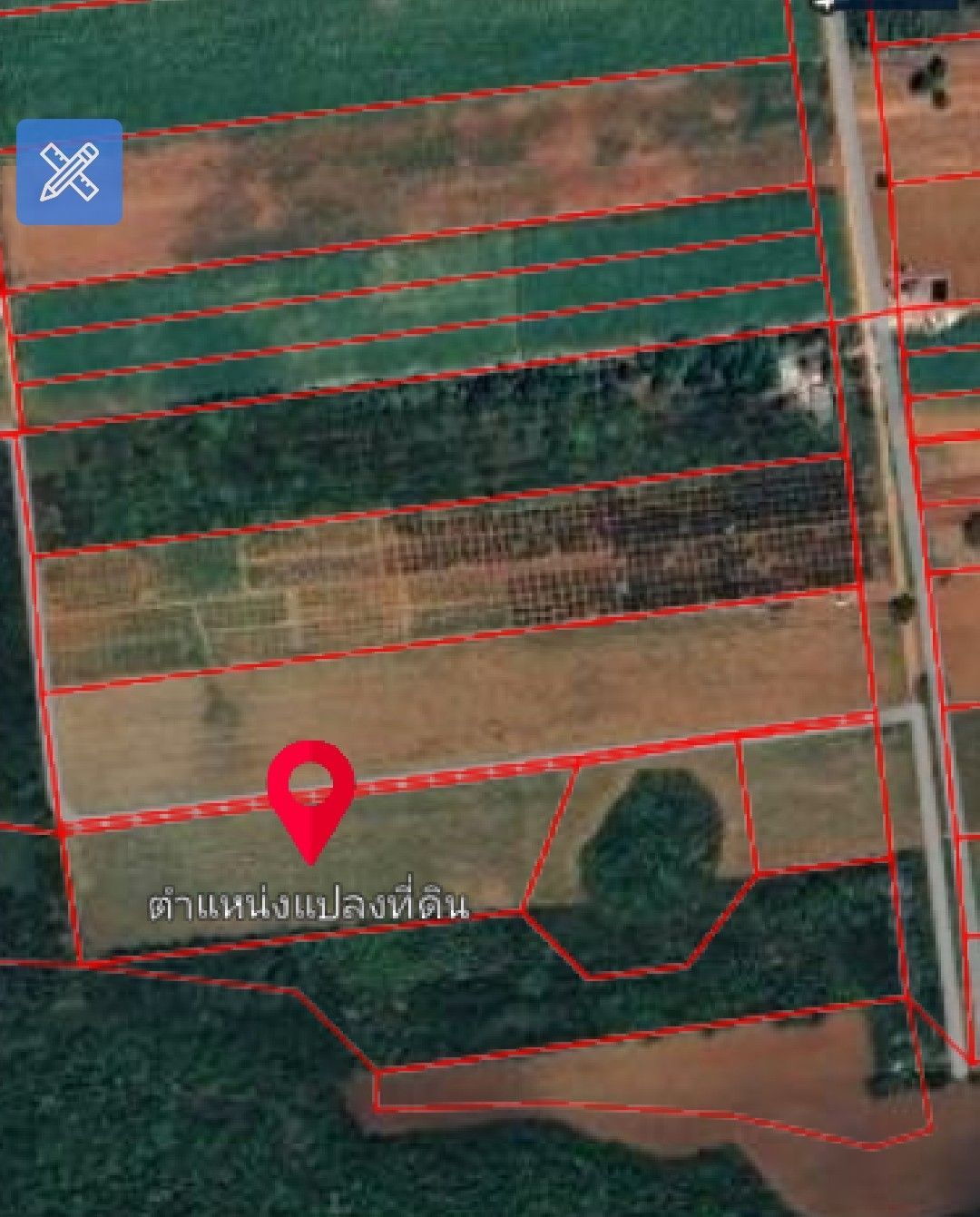 ขายที่ดินเปล่า แปลงใหญ่ ใกล้ตลาดโคกตูม ลพบุรี  ติดถนนคอนกรีต 