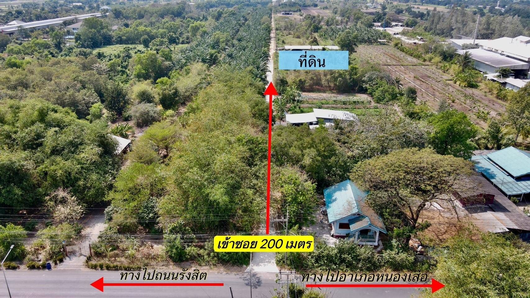 ขายที่ดินปทุมธานี ทำเลดี แปลงสวย สาธารณูปโภคครบ พร้อมลงทุน หนองเสือ ปทุมฯ 0-2-0