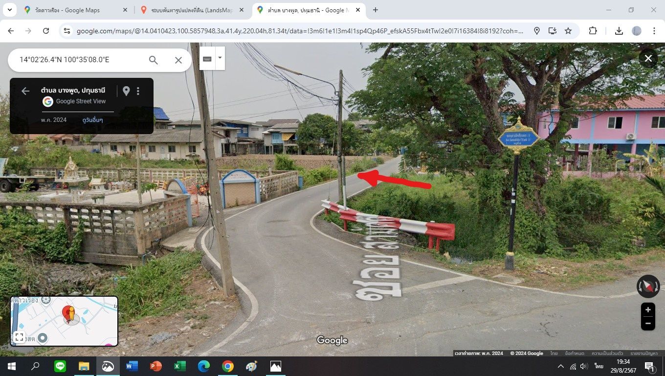 ที่แปลงเล็กในชุมชนใกล้วัดดาวเรืองตัวเมืองปทุมธานี