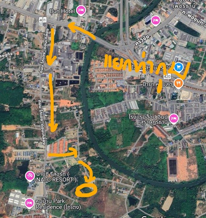 ขายที่ดินสุราษฎร์ธานี อำเภอเมือง ที่ดินเปล่า ไม่ไกลจากแหล่งอำนวยความสะดวก 1-3-72 ไร่.