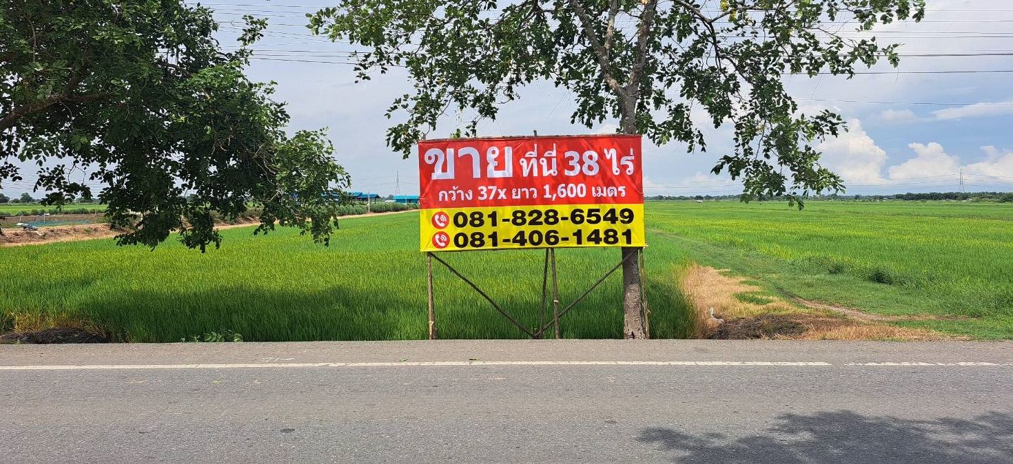 ขายที่ดิน 38 ไร่ ติดถนนใหญ่ คลอง 12 ลำลูกกา ปทุมธานี