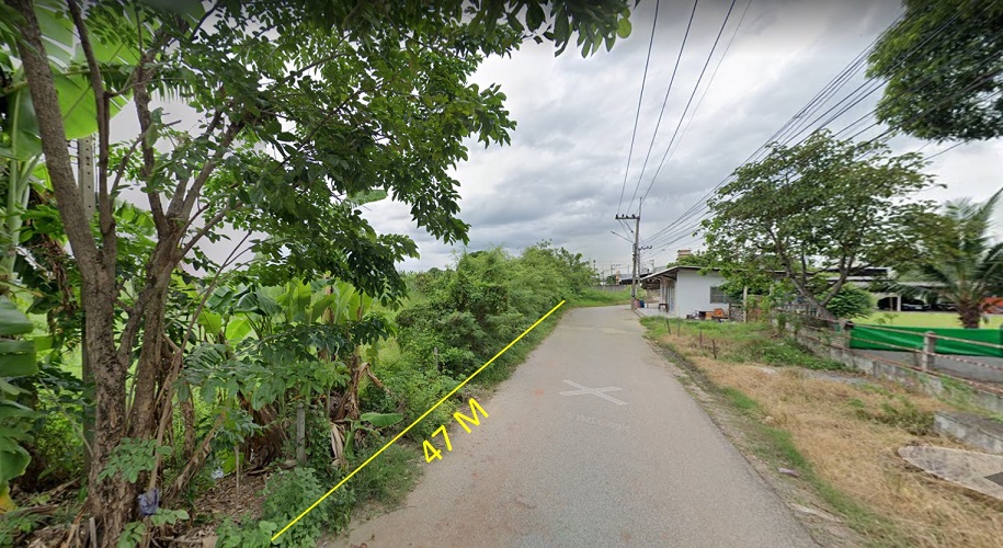 ที่ดินพร้อมสิ่งปลูกสร้าง 12 ไร่ ผังสีม่วง ติดถนนเศรษฐกิจ  สมุทรสาคร ทำเลดี ราคาถูก 12-1-74