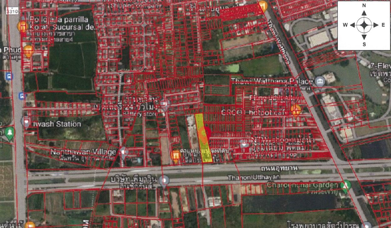 ขายที่ดินติดถนนอุทยาน  ทวีวัฒนา (ด่วน)