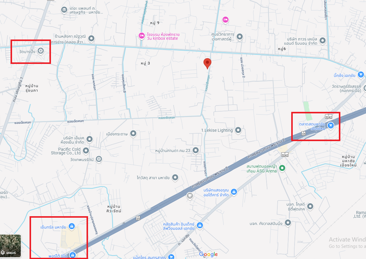 ขายที่ดิน 193.4 ตร.วา ใกล้ ถ.พระราม 2
