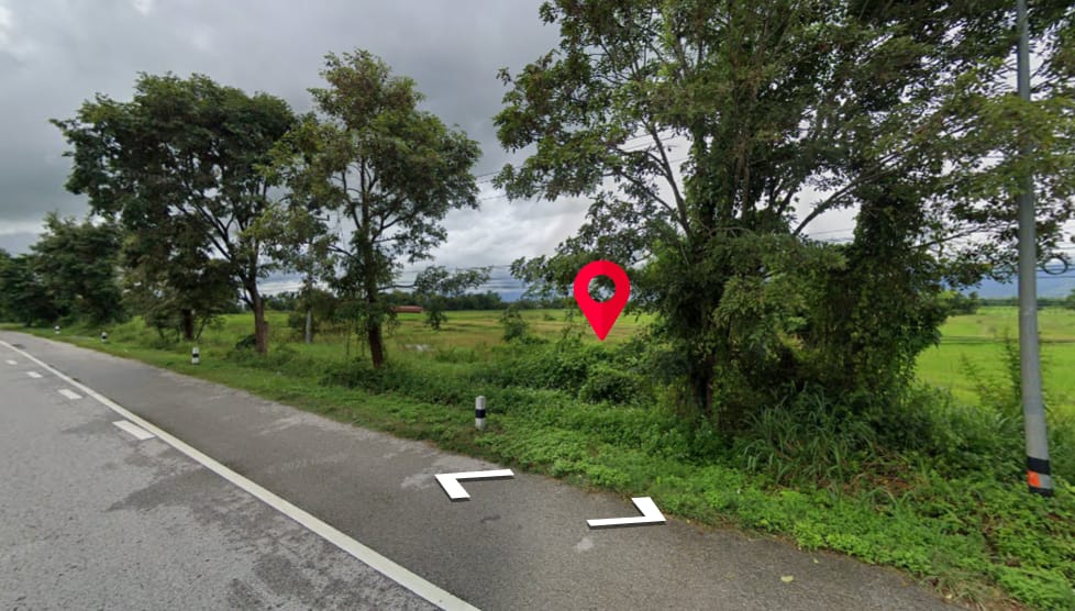 ที่ดินติดถนนพหลโยธิน ใกล้สี่แยกแม่สุก แม่ใจ พะเยา 11-1-66