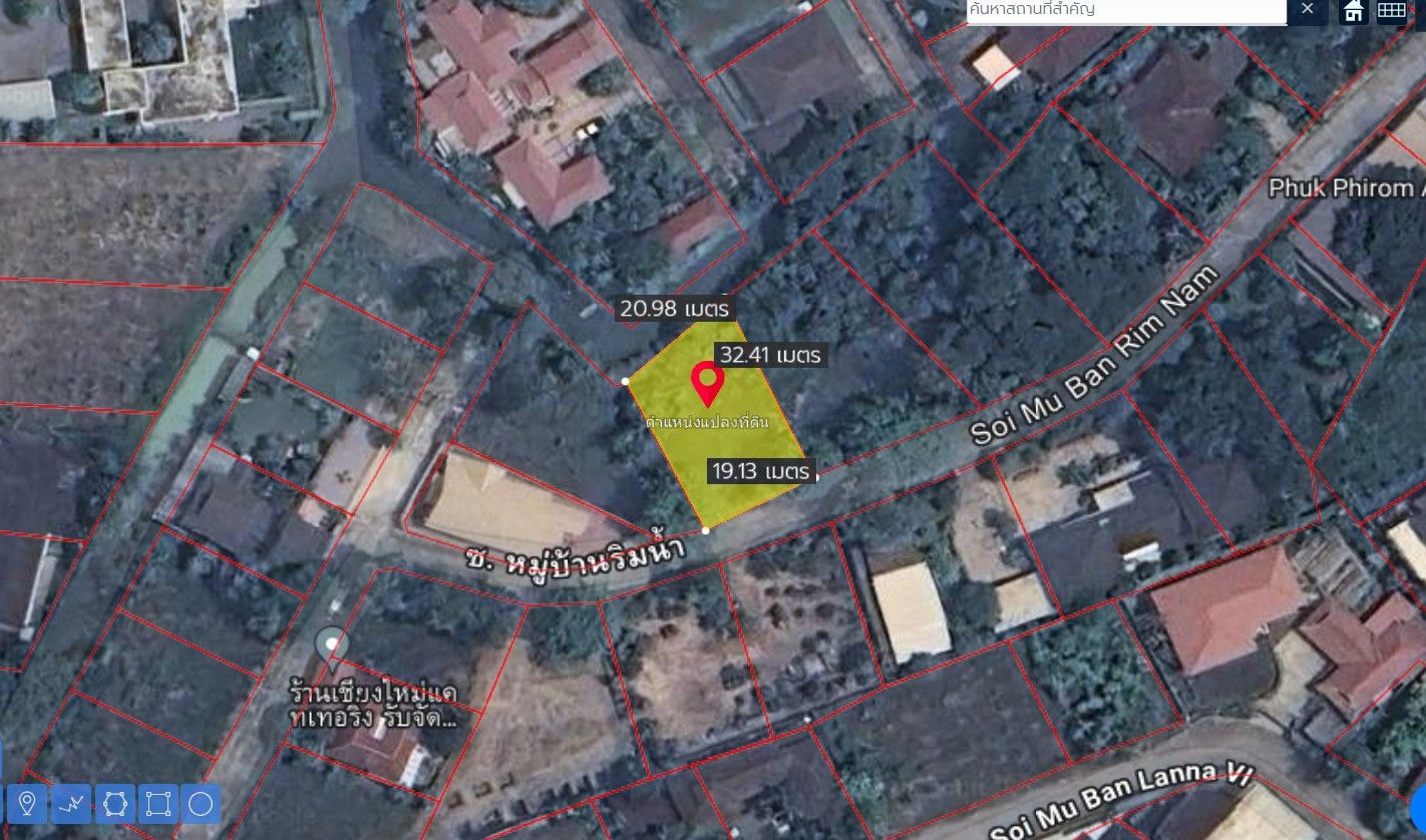 DD-0239 ขายที่ดิน 142.1 ตร.วา หลังบ้านติดลำเหมือง ในหมู่บ้านริมน้ำ ใกล้กาดรวมโชค ต.สันผีเสื้อ อ.เมือง เชียงใหม่