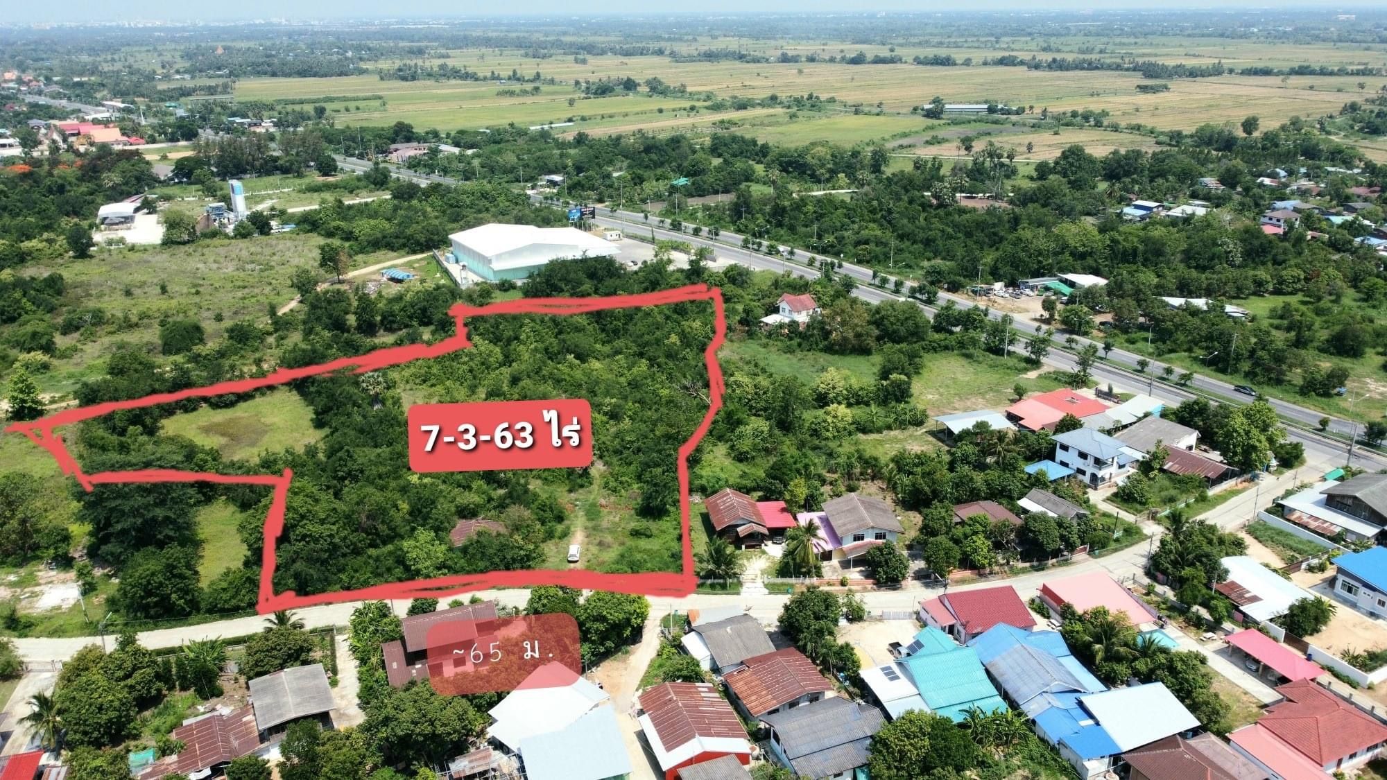 ที่ดินเปล่า เหมาะทำหมู่บ้านจัดสรร 7-3-63 ไร่ บ้านยองแยง-พะเนา โคราช