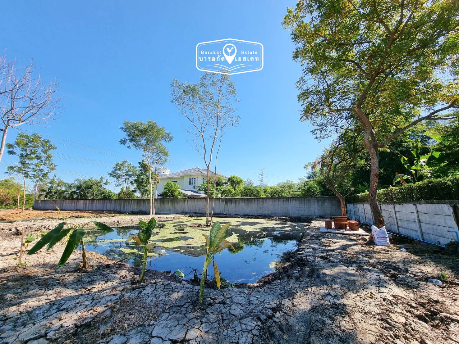ที่สวยถมแล้ว  มีบ่อเลี้ยงปลา จะปลูกบ้าน ทำเกษตร หรือสำนักงานก็สวย เขตหนองจอก จังหวัดกรุงเทพฯ