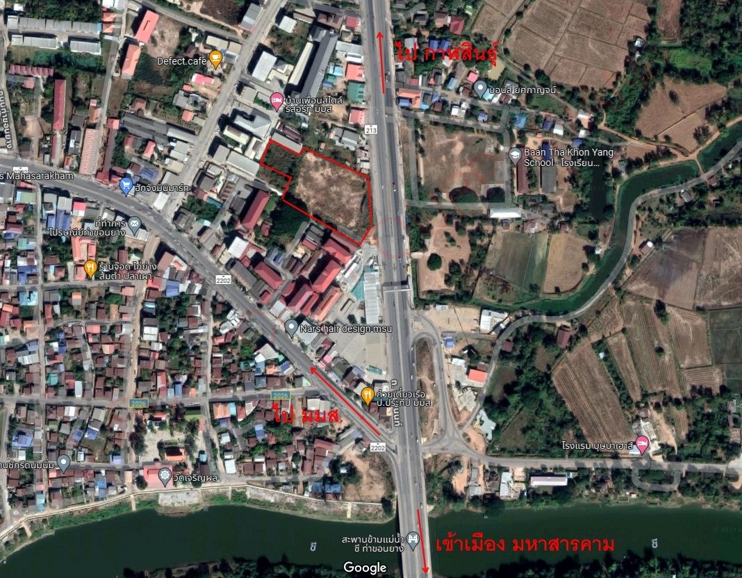 ต้องการขายที่ดินถมแล้ว  หน้า มหาวิทยาลัยมหาสารคาม จำนวน 6 ไร่ 25 ตร.วา โทร 087-6354677