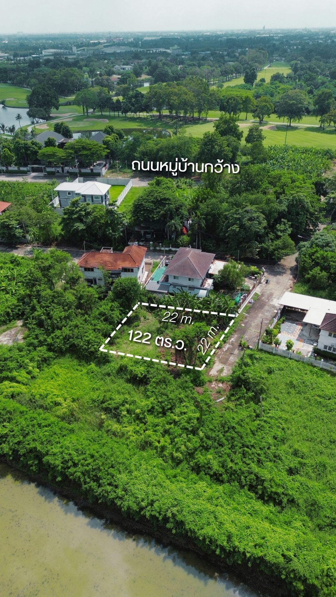 ขายที่ดิน 122 ตร.ว. รูปสี่เหลี่ยมจัตุรัส มณฑา 18 ใกล้เพชรเกษม 1.8 กม. – เหมาะสร้างบ้าน