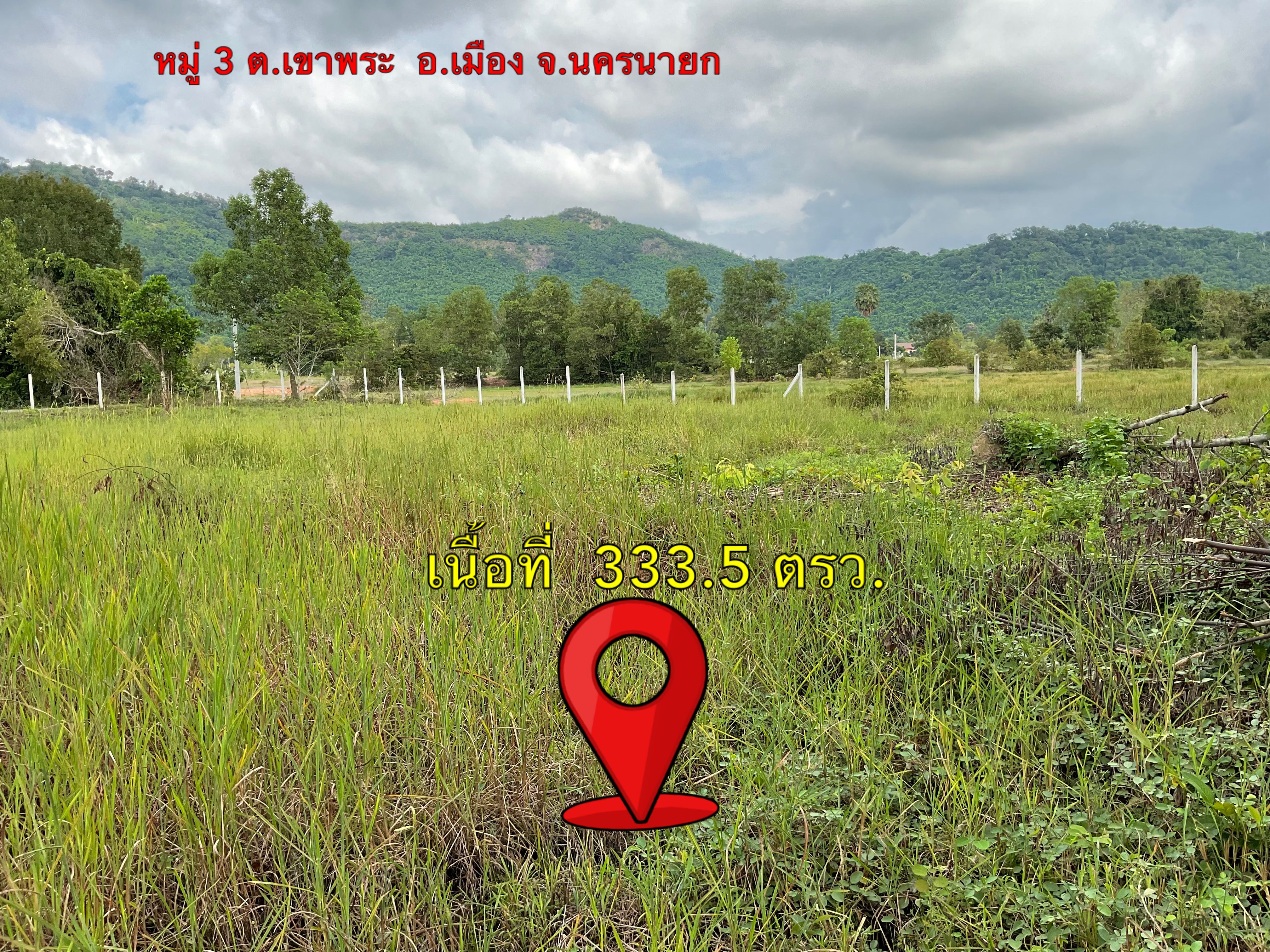 ขายที่ดินนครนายก  ต.เขาพระ อ.เมือง