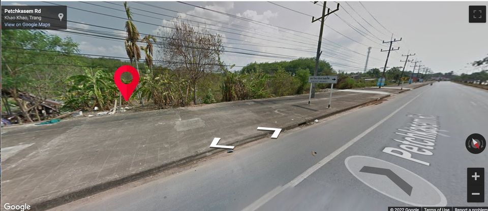 ที่ดินทำเลดีมาก ติด ถ.เพชรเกษม ใกล้สี่แยกอันดามัน ตรัง 75 ตรว.