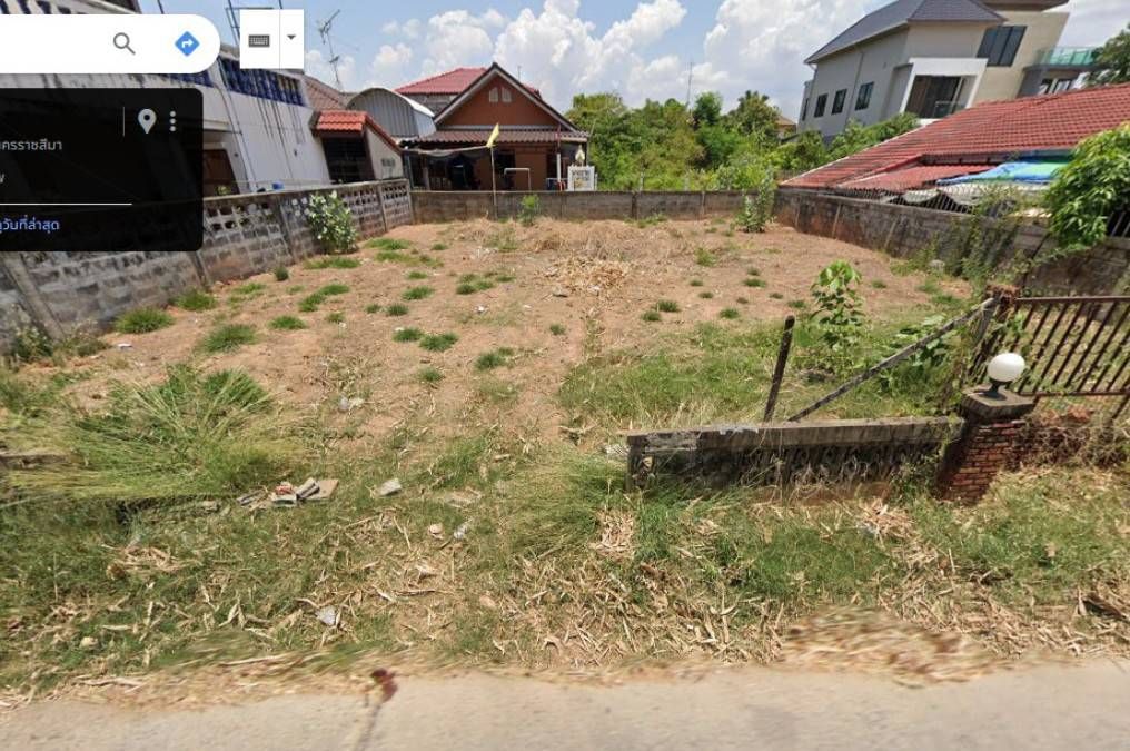 ที่ดินทำเลสวยเมืองโคราช! Vายที่ดินทำเลกลางเมืองโคราช ใกล้มิตรภาพ ใกล้ตลาดเซฟวัน แหล่งชุมชน ถนนคอนกรีตไฟฟ้า ประปา ครบ