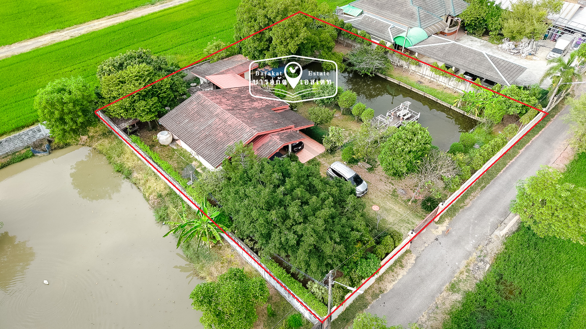ที่ดินพร้อมบ้าน 1 หลัง สาธารณูปโภคครบครัน ห่างจากถนนสุวินทวงศ์ 20 เมตร ฉะเชิงเทรา