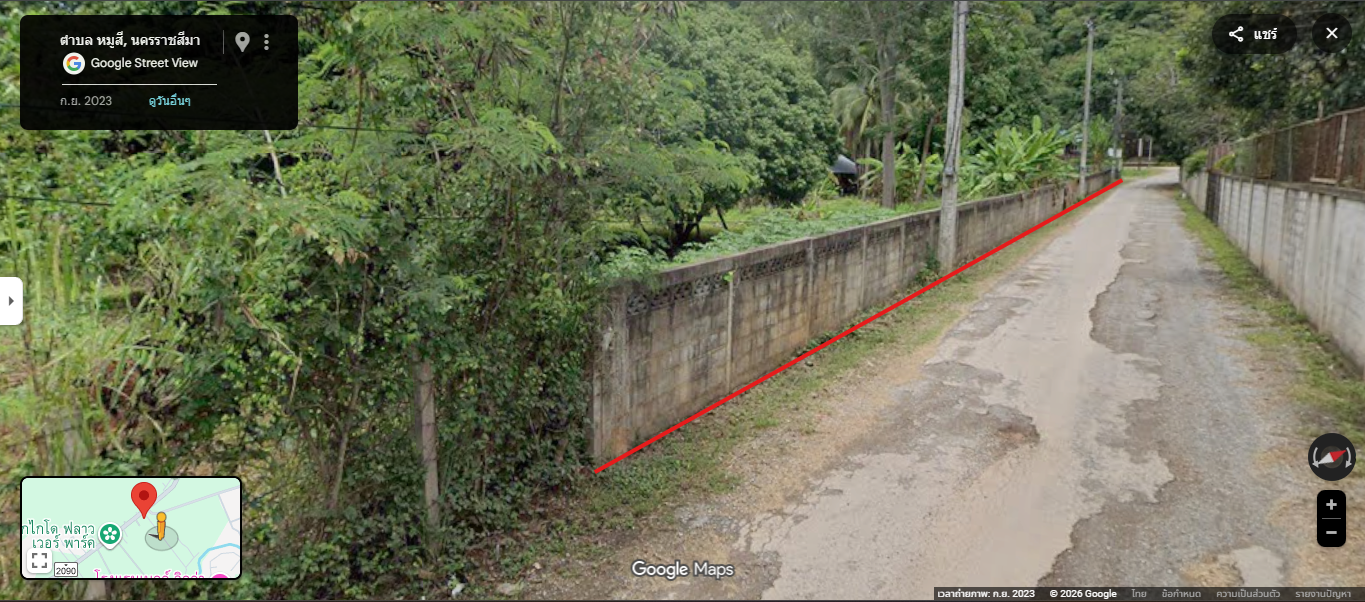 ขายที่ดินพร้อมโฉนด 1-1-24 ตรว. อ.ปากช่อง จ.นครราชสีมา ทำเลดี บรรยากาศร่มรื่น วิวภูเขา ติดถนนทางขึ้นเขาใหญ่