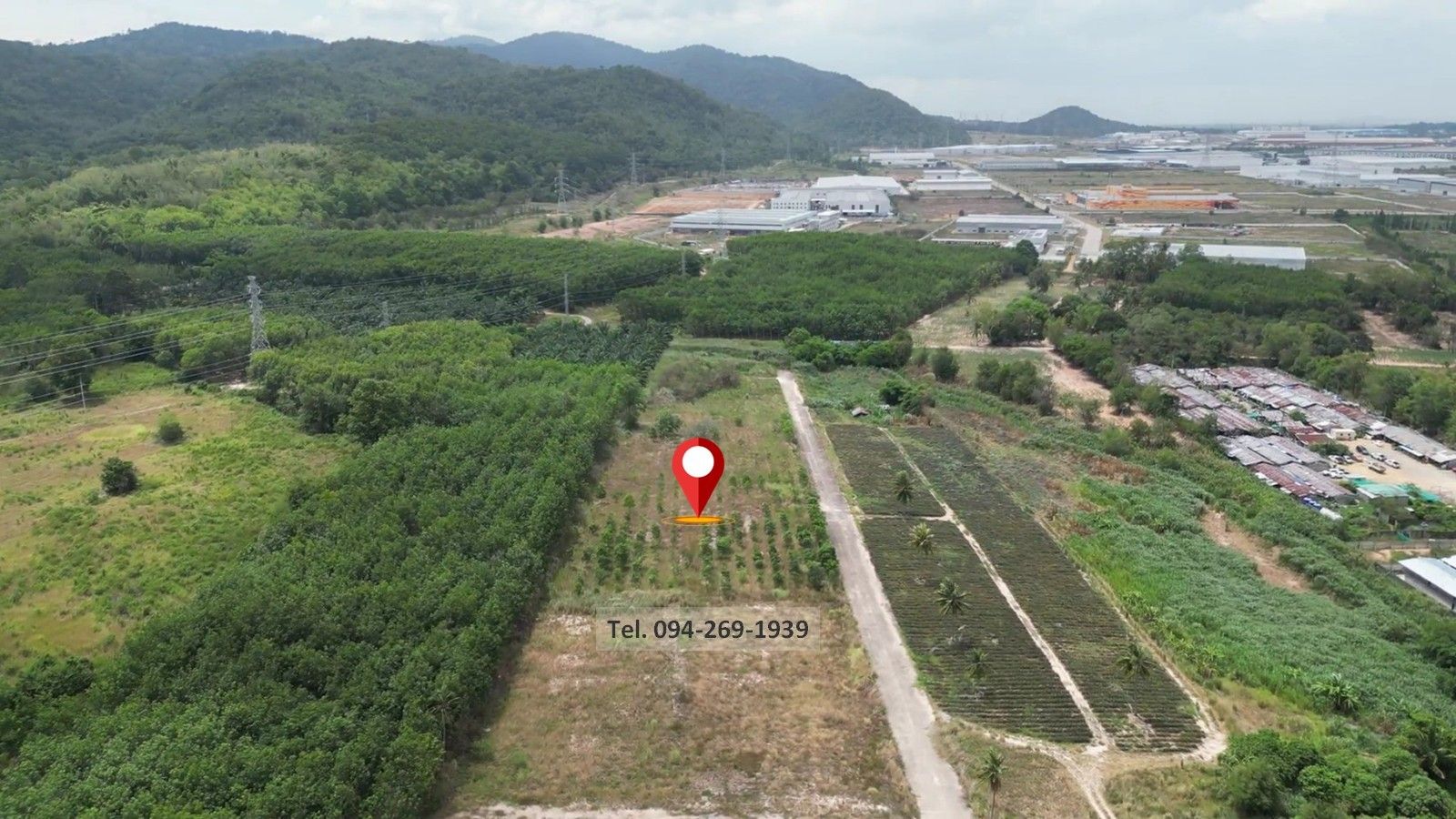 ขายที่ดินผังม่วงลาย 12-1-52 ไร่ ถนน331 เขาคันทรง ใกล้นิคมปิ่นทอง5, อีสเทิร์นซีบอร์ด2, เหมราช2 ใกล้แยกมาบปู