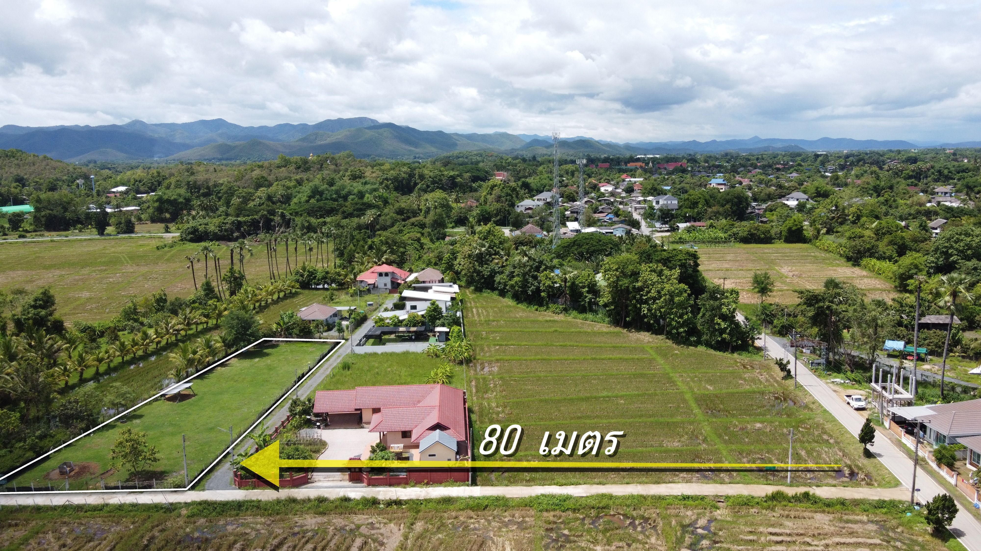  ขายที่ดินเชียงใหม่ สันกำแพง 1 ไร่ ถนนคอนกรีต วิวดอย น้ำ-ไฟ-เน็ตพร้อม ใกล้ถนนตัดใหม่เพียง 500 ม.