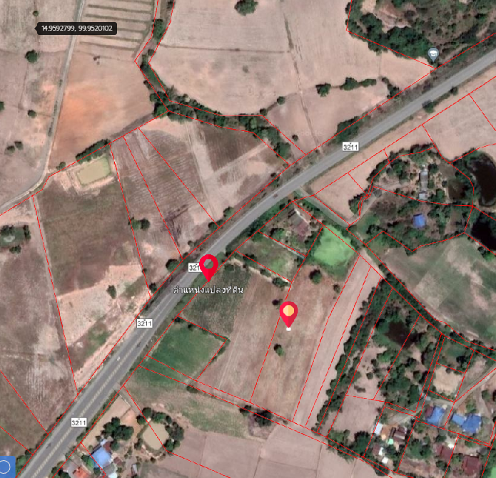 ขายที่ดินชัยนาท ติดถนนสาธารณะ หน้ากว้าง เนินขาม ชัยนาท 10-3-25