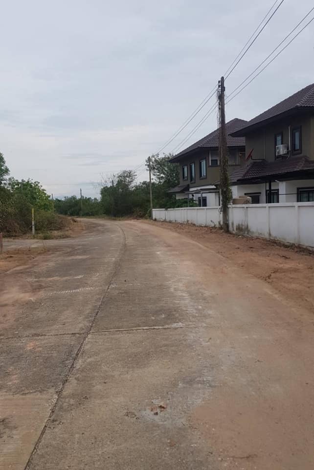 ที่ดินติดถนนคอนกรีตทุกแปลงที่ดินไม่ต้องถม ลำพูน 1 งาน