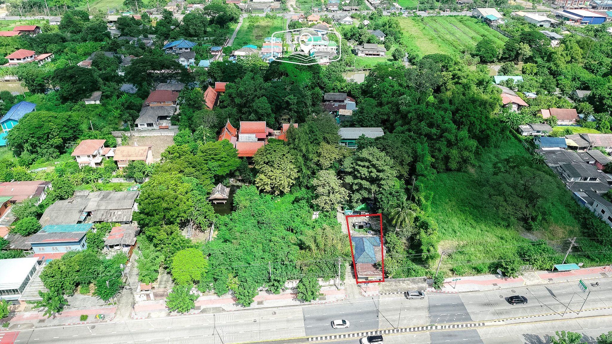 ที่ดินติดถนนราษฎร์อุทิศ ใจกลางมีนบุรี เหมาะสร้างออฟฟิศ คาเฟ่  รถไฟฟ้ากำลังขยาย