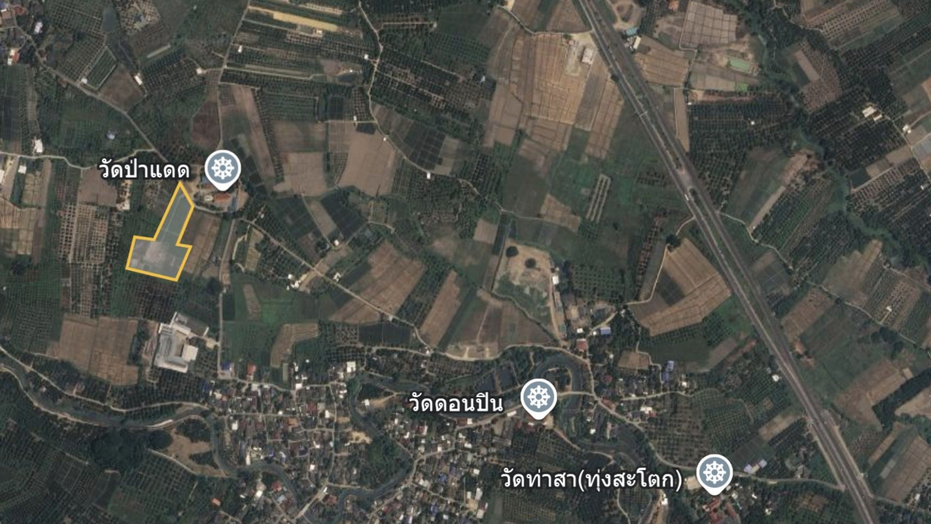 ขายที่ดินเชียงใหม่ แม่วาง 🎯 ที่ดินขายถูก 9ไร่ (ตรงข้ามวัดป่าแดด) 🎯