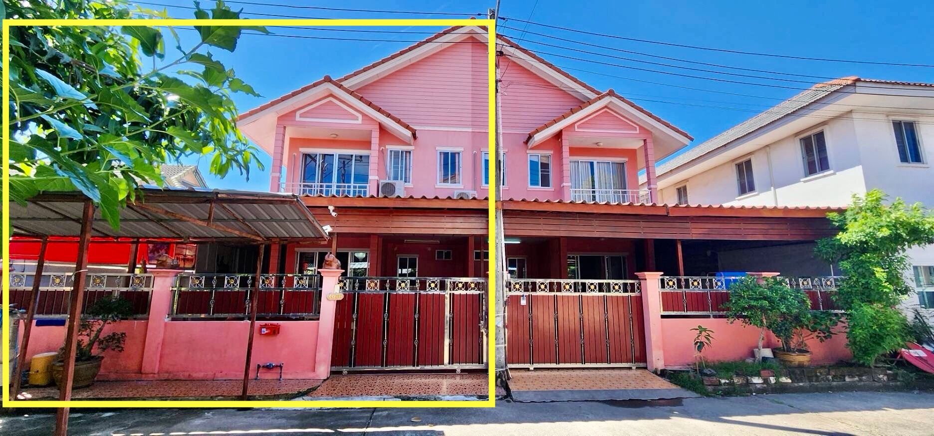 ขายบ้านแฝด หมู่บ้านสานฝัน 36.4 ตารางวา ถนนสุวินทวงศ์ ศาลาแดง บางน้ำเปรี้ยว ฉะเชิงเทรา