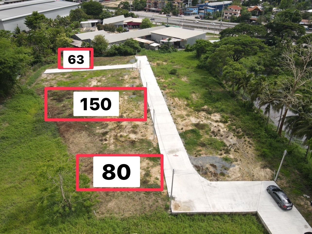 ที่ดินหลังเซเว่นท่ารั้ว ใใกล้ถนน วงแหวน3เชียงใหม่ 500 เมตร