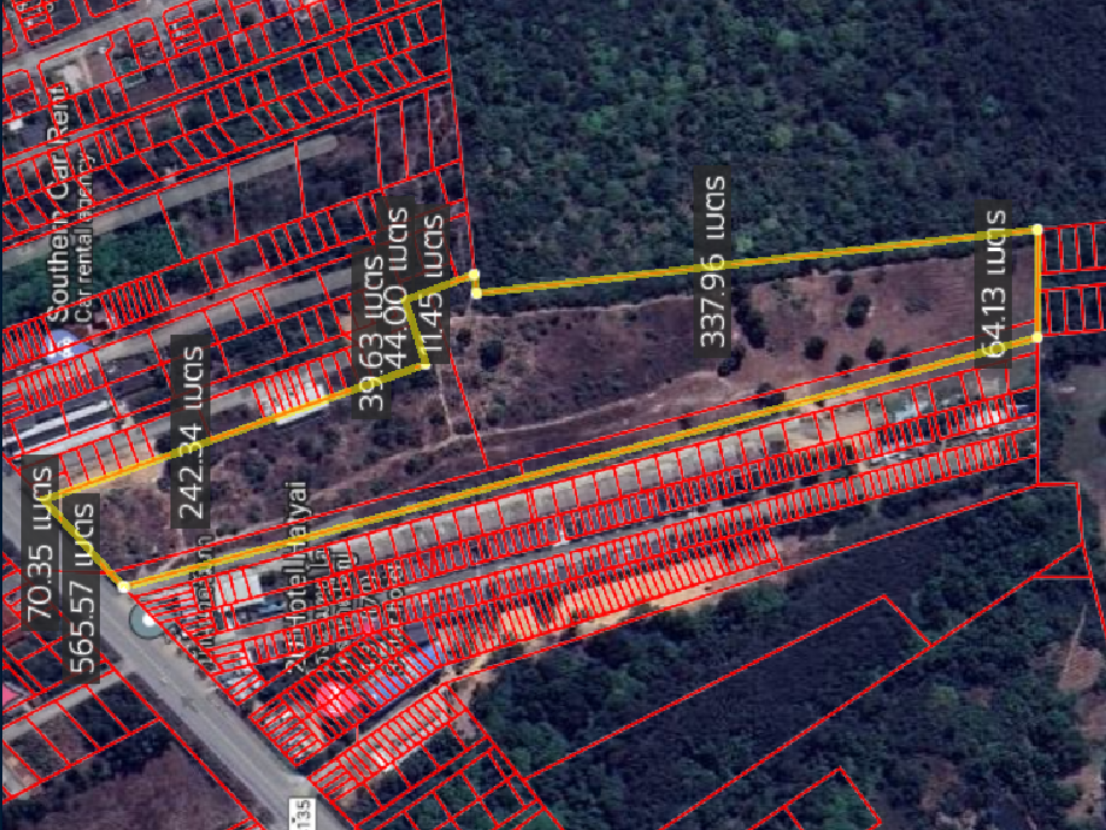 ที่ดินเปล่าทำเลทอง สายสนามบินหาดใหญ่  จ.สงขลา