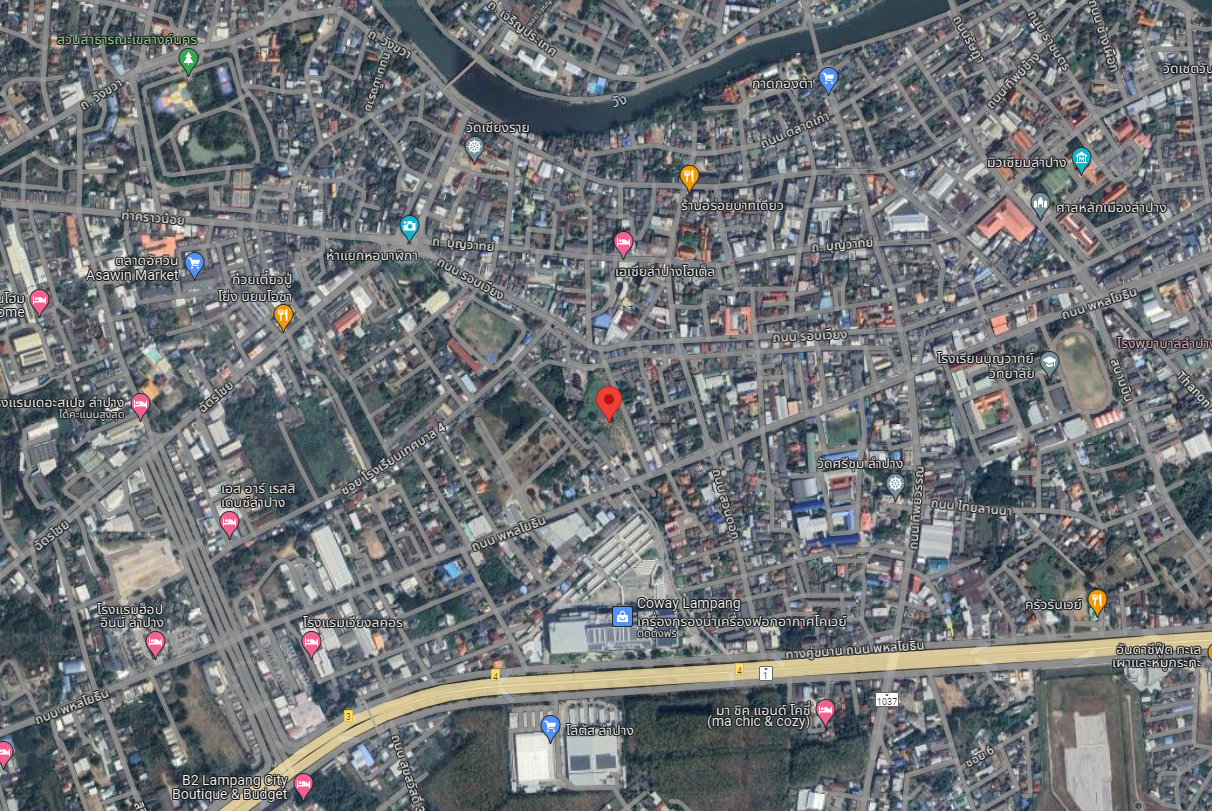 ขายที่ดินลำปาง เมืองลำปาง ทำเลทอง