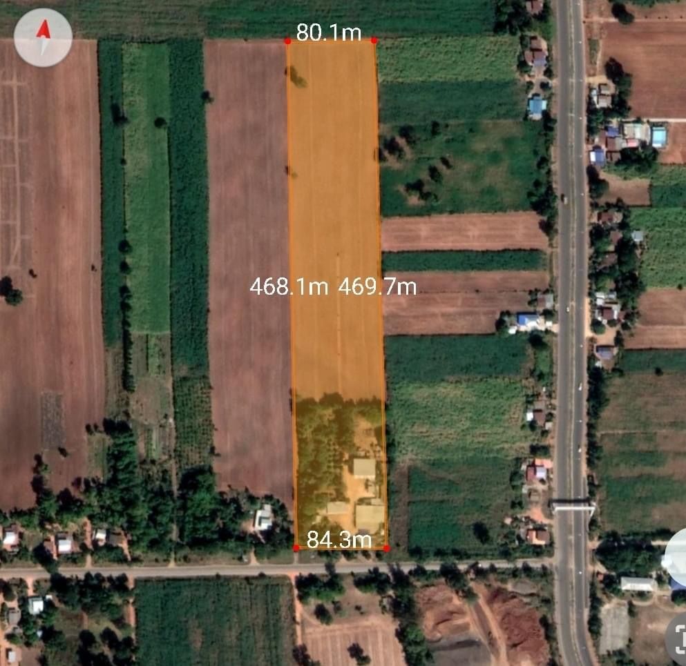 บ้านสวนขนาดใหญ่ สารพัดประโยชน์ ทั้ง #ค้าขาย #การเกษตร #เลี้ยงสัตว์  พิมาย-นครราชสีมา พื้นที่ 24 ไร่ 71 ตรว. หน้ากว้าง ~80 ม.× 470 ม. เพียง 460,000บาท/ไร่ เท่านั้น