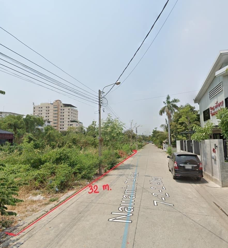 ขายที่ดินสวย 200 ตร.วา (32*25 ม.) ถนน นวมินทร์