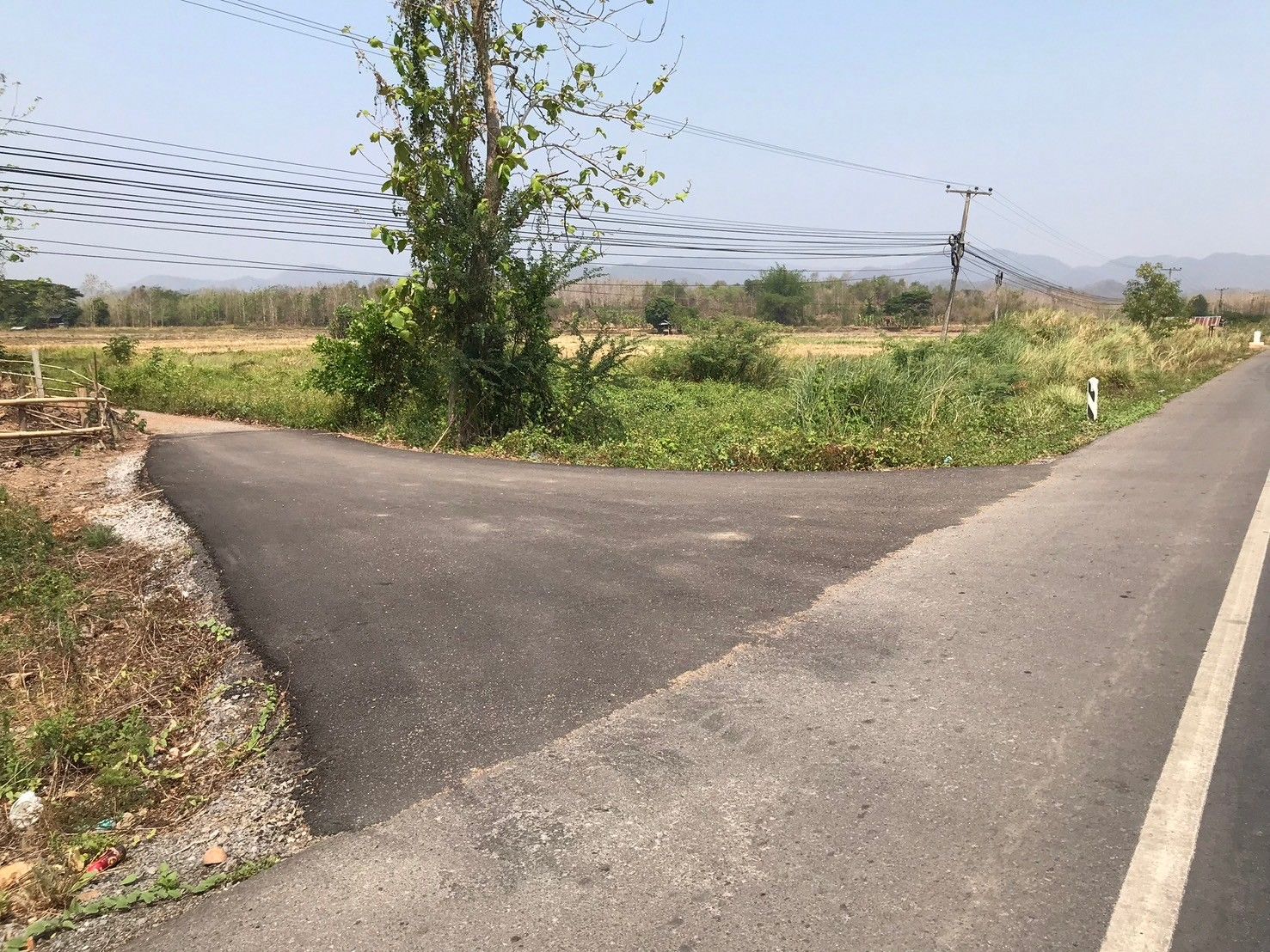 ขายที่ดิน อำเภอสอง จังหวัดแพร่ ติดถนนหลวง